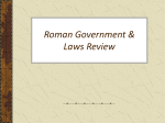 Roman Government & Laws