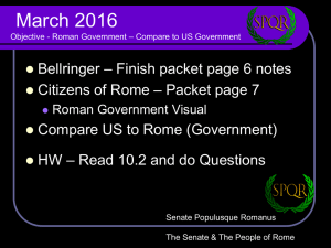 Roman Republic Diagram (packet p. 4)