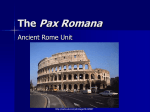 The Pax Romana - Salem City Schools