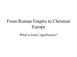 From Roman Empire to Christian Europe