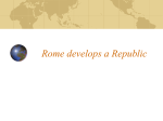 Rome develops a Republic