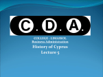 History of Cyprus Lecture 5