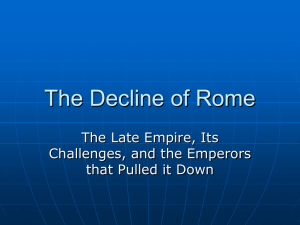 The Decline of the Roman Empire