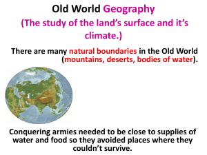 Old World Geography
