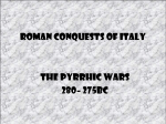 Roman Conquests of Italy