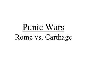 Punic Wars Rome vs. Carthage