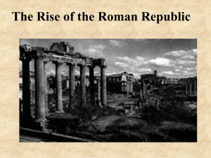The Rise of the Roman RepublicC
