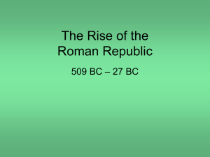 The Rise of the Roman Republic