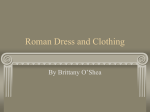 Roman Dress and Clothing Britanny O`Shea