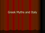 Greek Myth and Italy