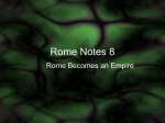 Rome Notes 8 - msedmondsonwiki