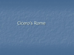 Cicero`s Rome