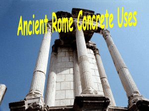 Roman Concrete Uses
