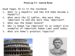 Ancient Rome – put in your notes!