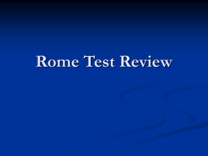 Rome Test Review