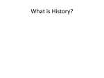 What is History? - CLIO History Journal