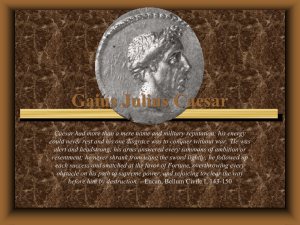 PowerPoint Presentation - Gaius Julius Caesar