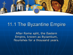 11.1 The Byzantine Empire