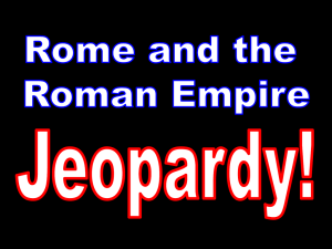 Jeopardy: Rome Review