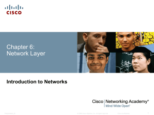 Chapter 6 - Network Layer