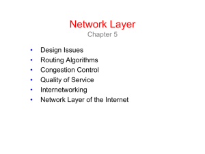 Lecture 5: Network Layer