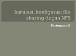 6. instalasi,konfigurasi file sharing dengan NFS