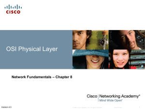 Physical Layer Pt1 - Faculty of Computer Science and Information