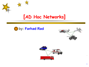 Routing in Ad Hoc Networks