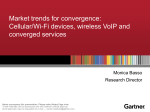 Market trends for convergence: Cellular/Wi