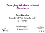 Emerging Wireless Internet Standards
