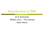 ISIS Introduction - Workshops