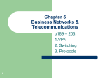 Chapter 6 Business Networks & Telecommunications