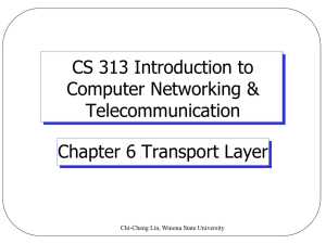 Transport Layer - Winona State University