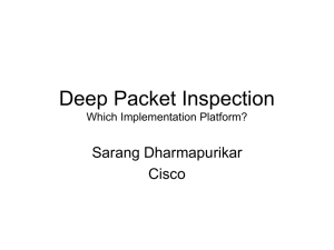 Deep Packet Inspection - Colorado State University