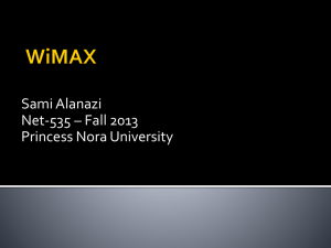 What is WIMAX ? - Yola