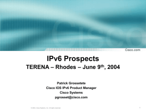 IPv6 Prospects