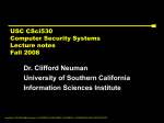 Advanced Operating Systems, CSci555 - CCSS