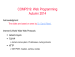 Internet & Web Protocols - University of Liverpool