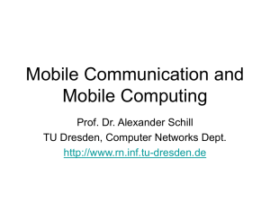 Mobile Communication and Mobile Computing