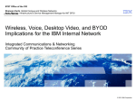 Wireless, Voice, Desktop Video, and BYOD Implications for