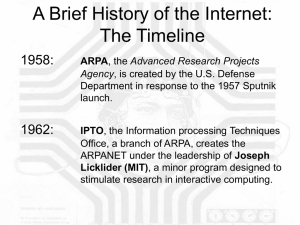 A Brief History of the Internet: The Timeline