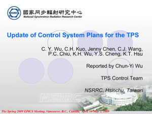 PowerPoint 簡報 - ISAC Control System
