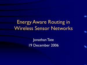 Energy Aware Routing in Wireless Sensor Networks