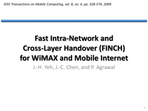 Fast Intra-Network and Cross-Layer Handover (FINCH) for