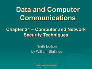 Chapter 24 - William Stallings, Data and Computer