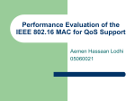 Performance Evaluation of the IEEE 802.16 MAC for QoS Support