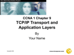 CCNA 1 Module 11 TCP/IP Transport and Application Layers