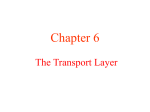 The Transport Layer