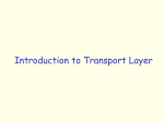 Introduction to Transport Layer