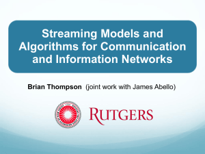 Anomaly Detection in Communication Networks